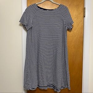 Uniqlo Navy&White Striped Swing Dress